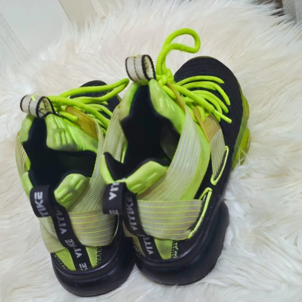 VITIKE Mens Boys Basketball Shoe Sneaker Black Green Size EU 36